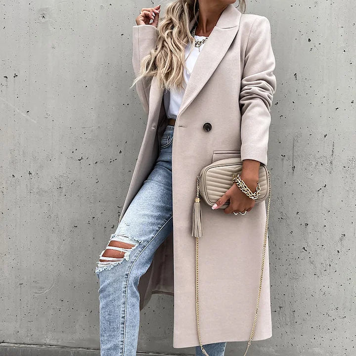 Leah - Classic Lapel Winter Coat