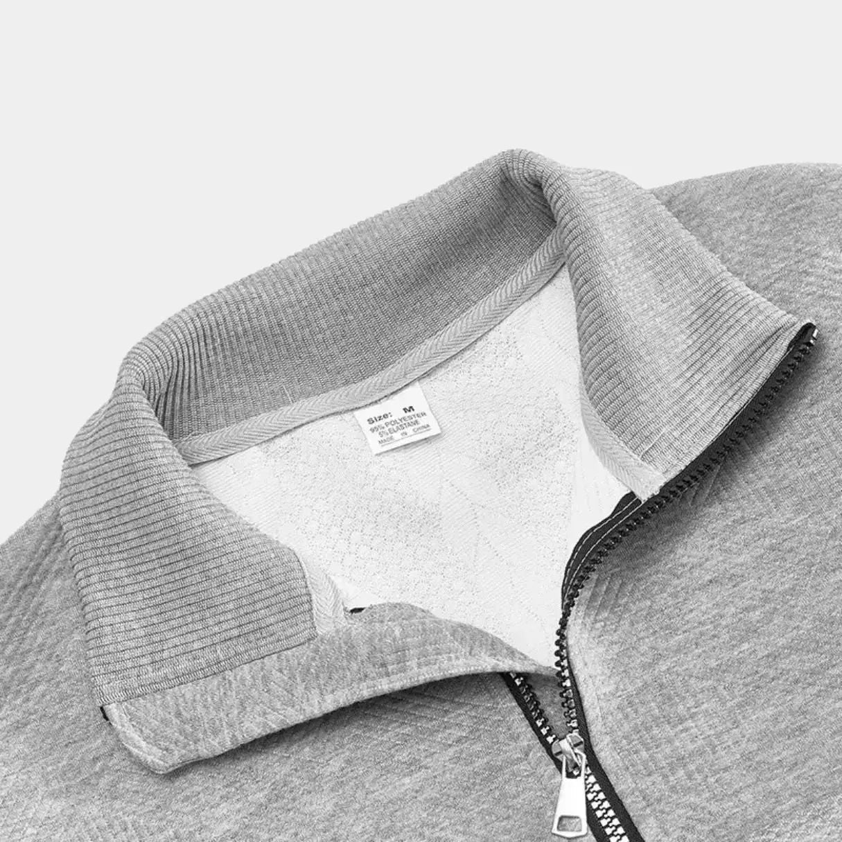 Henry Essential Zip Collar Sweater - Leviana