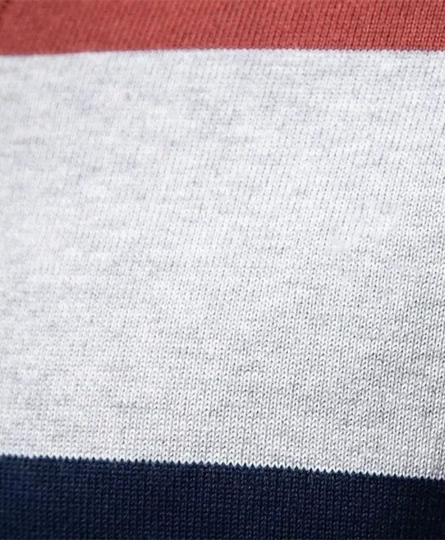 Colorful Hooded Sweatshirt with Half-Zip - Leviana