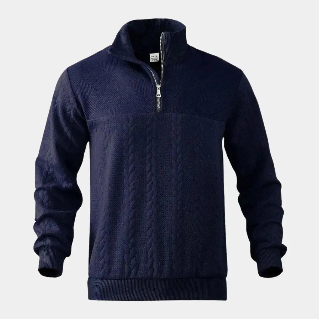 Henry Essential Zip Collar Sweater - Leviana