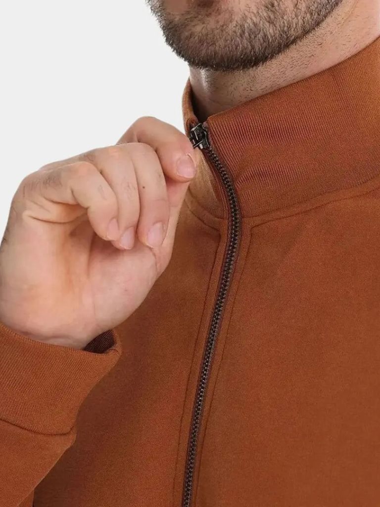 Hooded Sweatshirt with Zipper - Leviana