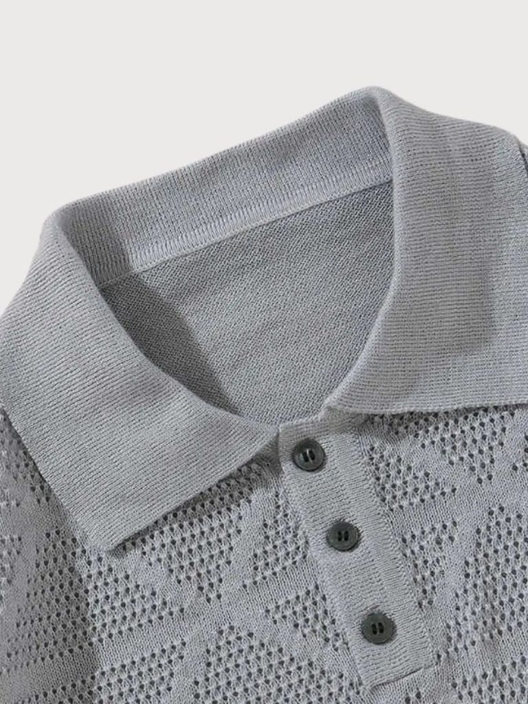 Woven Leather Polo - Leviana