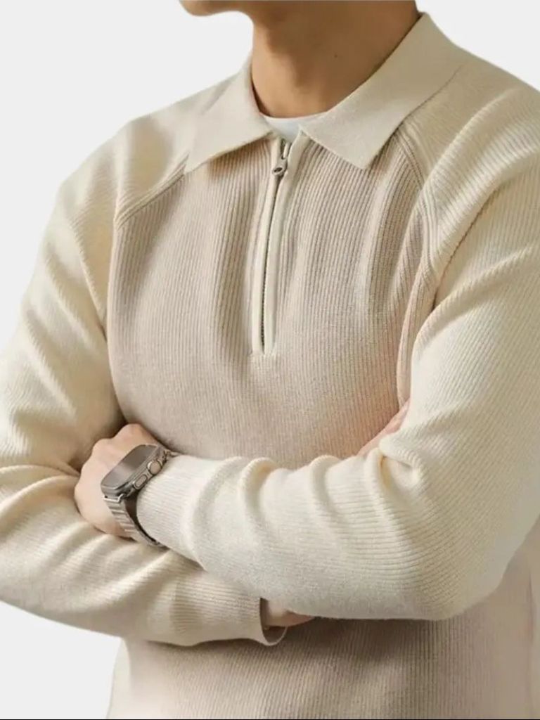 Raglan Zip Sweater - Leviana