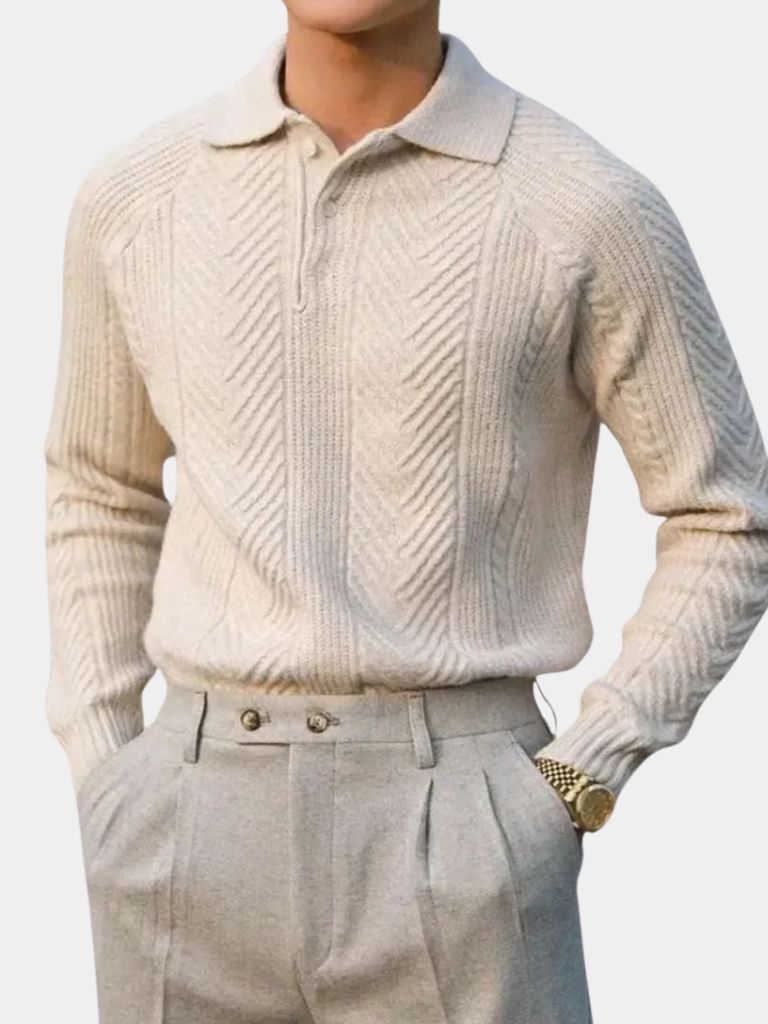 Long Sleeve Pullover for Men - Leviana