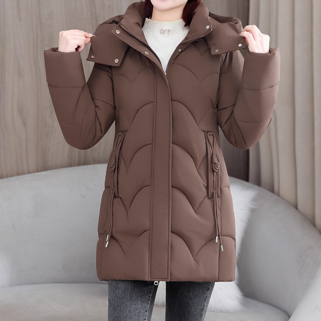Elisa | High Collar Quilted Winter Jacket