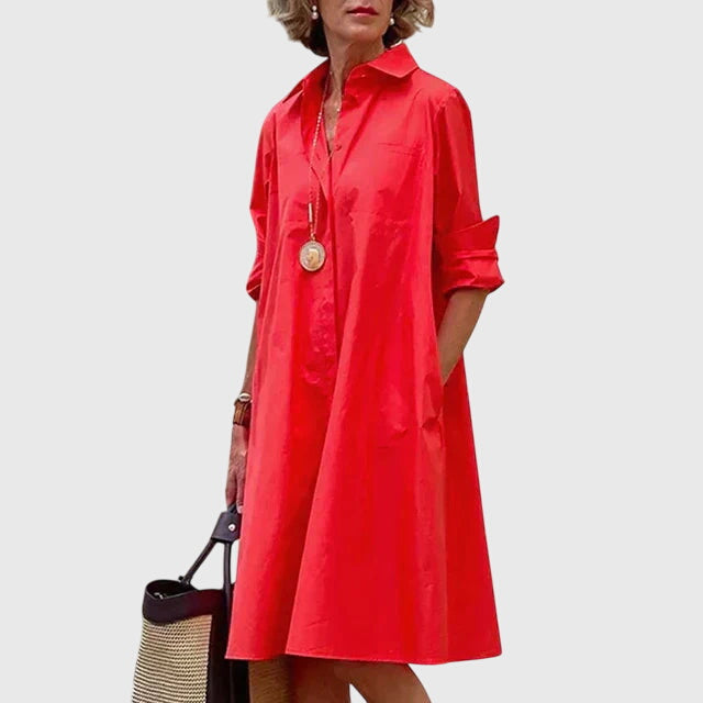 Paige™ - Chic Dress Featuring Convenient Pockets