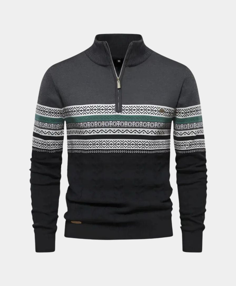 Polo Zip Sweater - Leviana