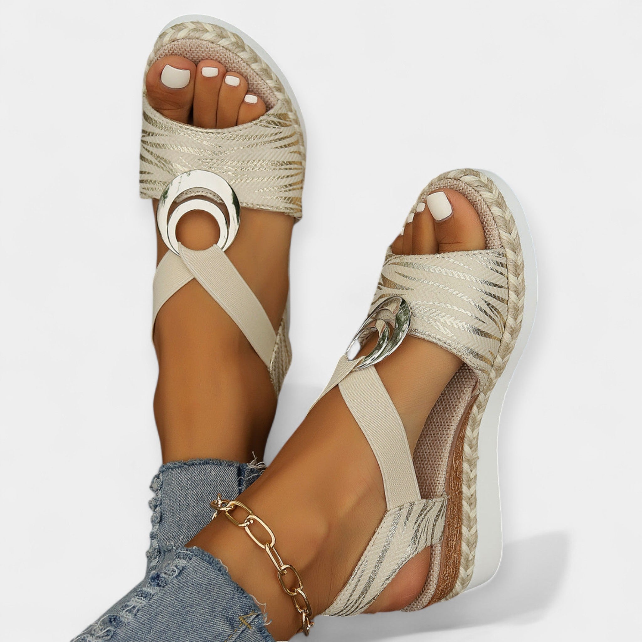 Sandales romaines tissées