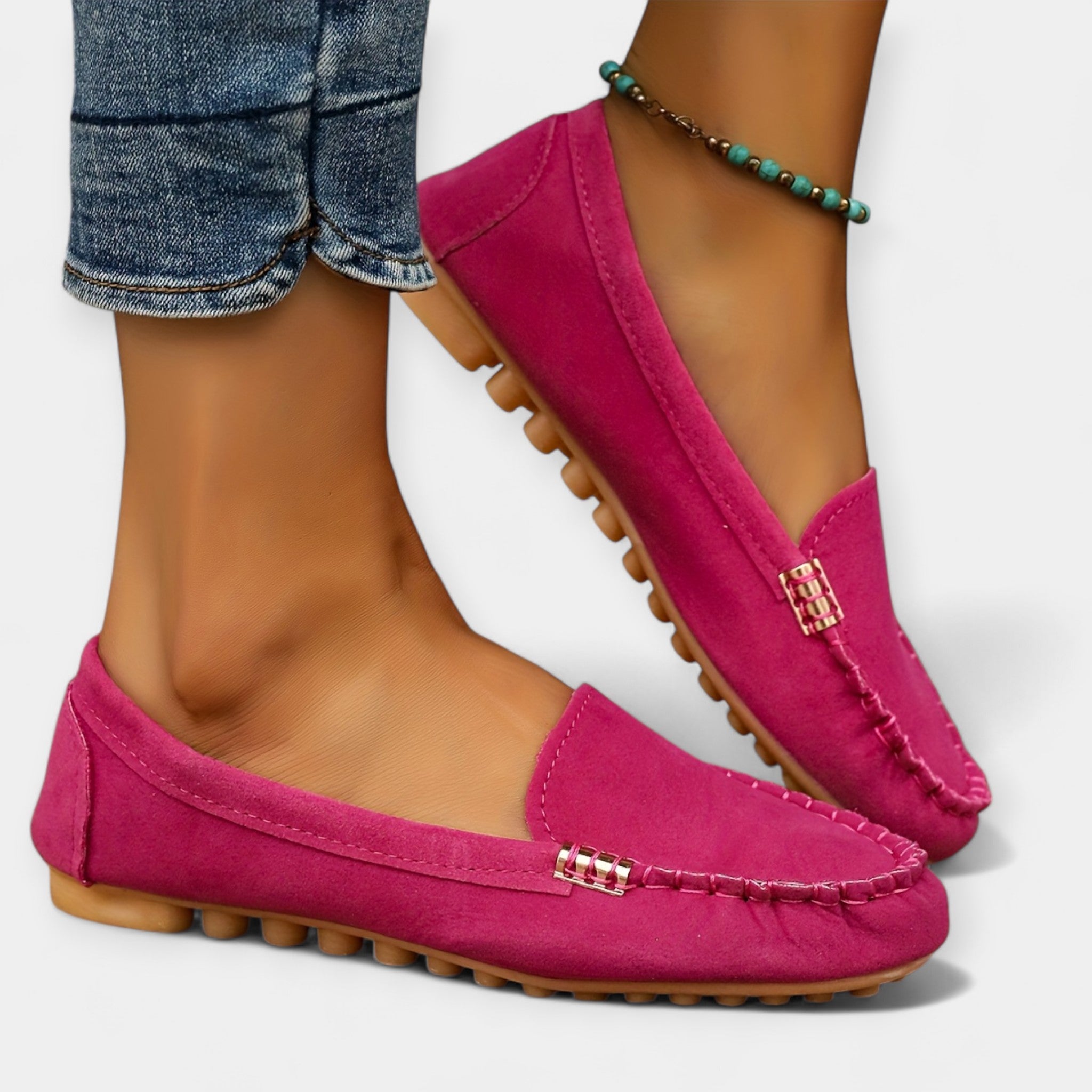 Mocassins avec Détail Métallique