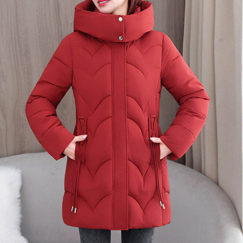 Elisa | High Collar Quilted Winter Jacket