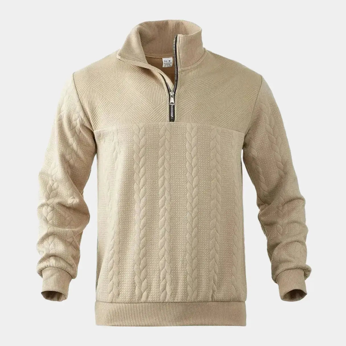 Henry Essential Zip Collar Sweater - Leviana