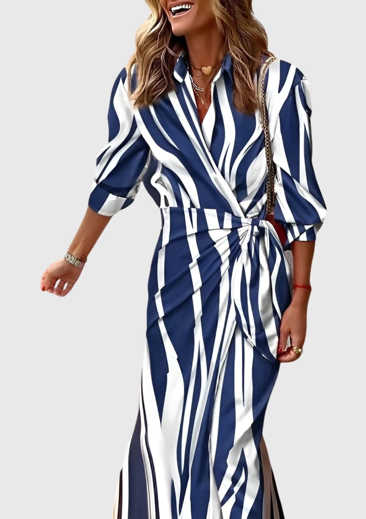Everly™ | Stylish Printed Wrap Dress
