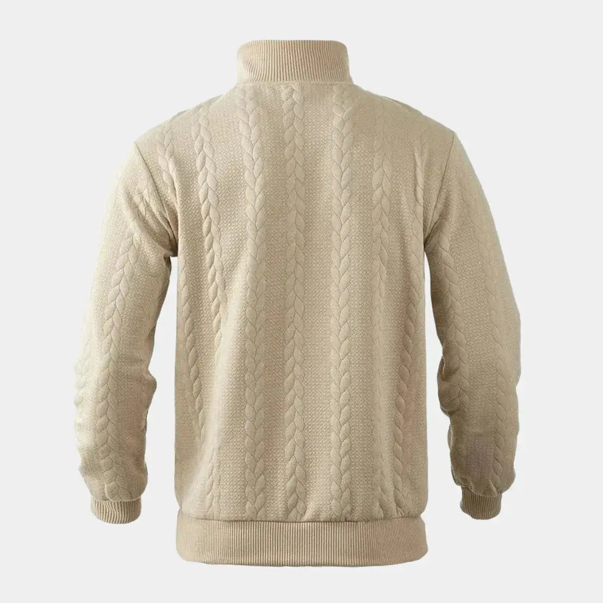 Henry Essential Zip Collar Sweater - Leviana