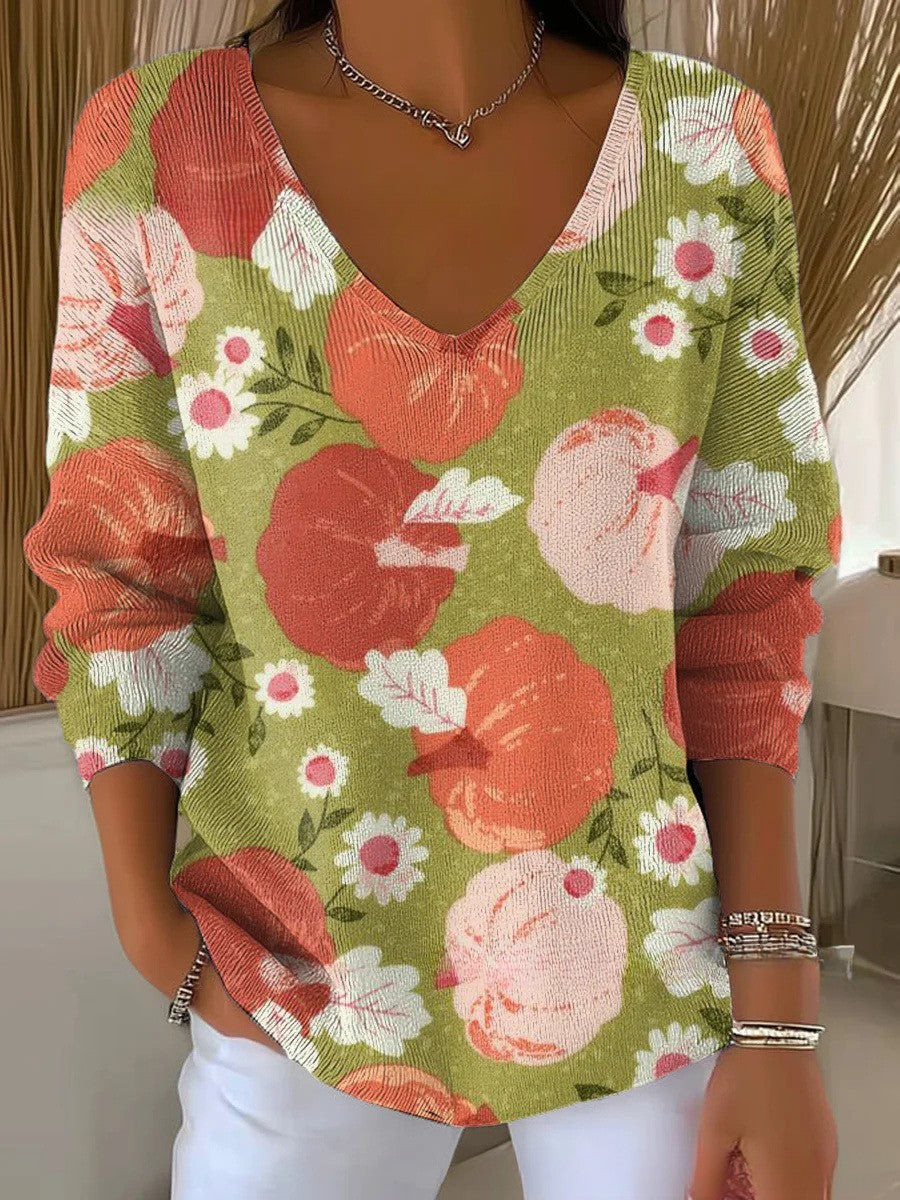 Tina – Pull en maille col V