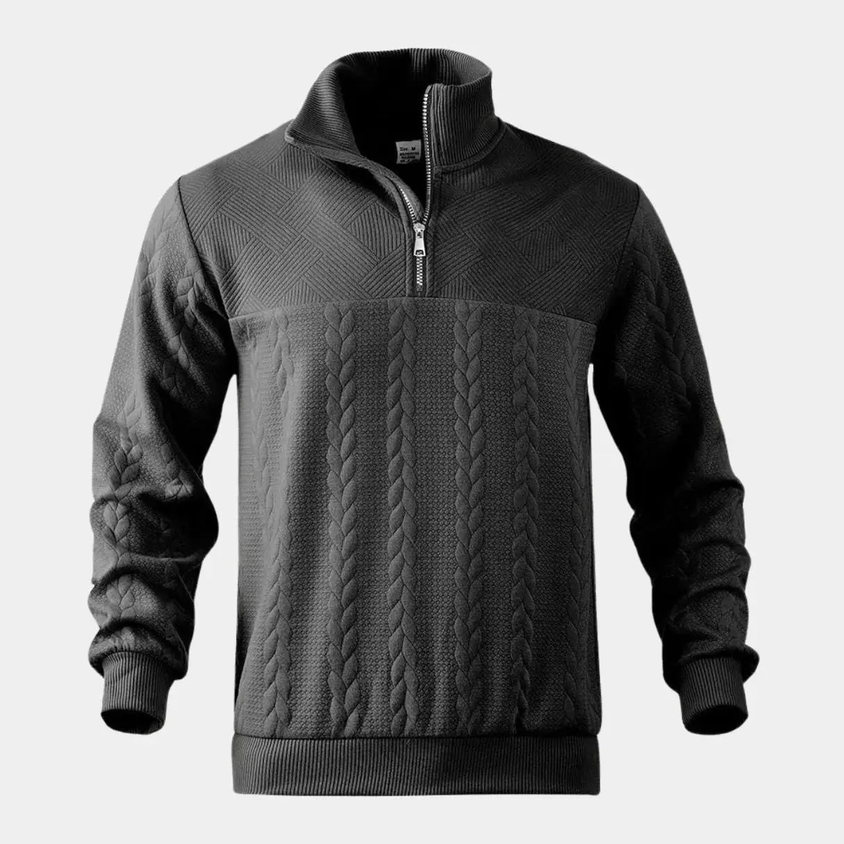 Henry Essential Zip Collar Sweater - Leviana