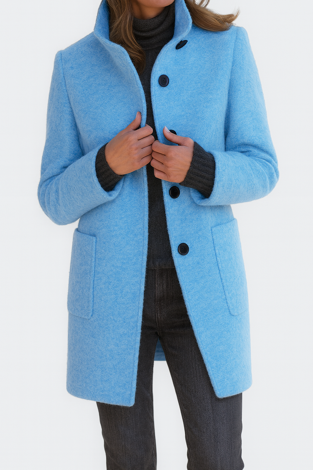 Leviana | Women's High Collar Coat