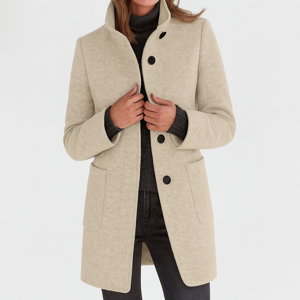 Leviana | Manteau pour femme à col montant