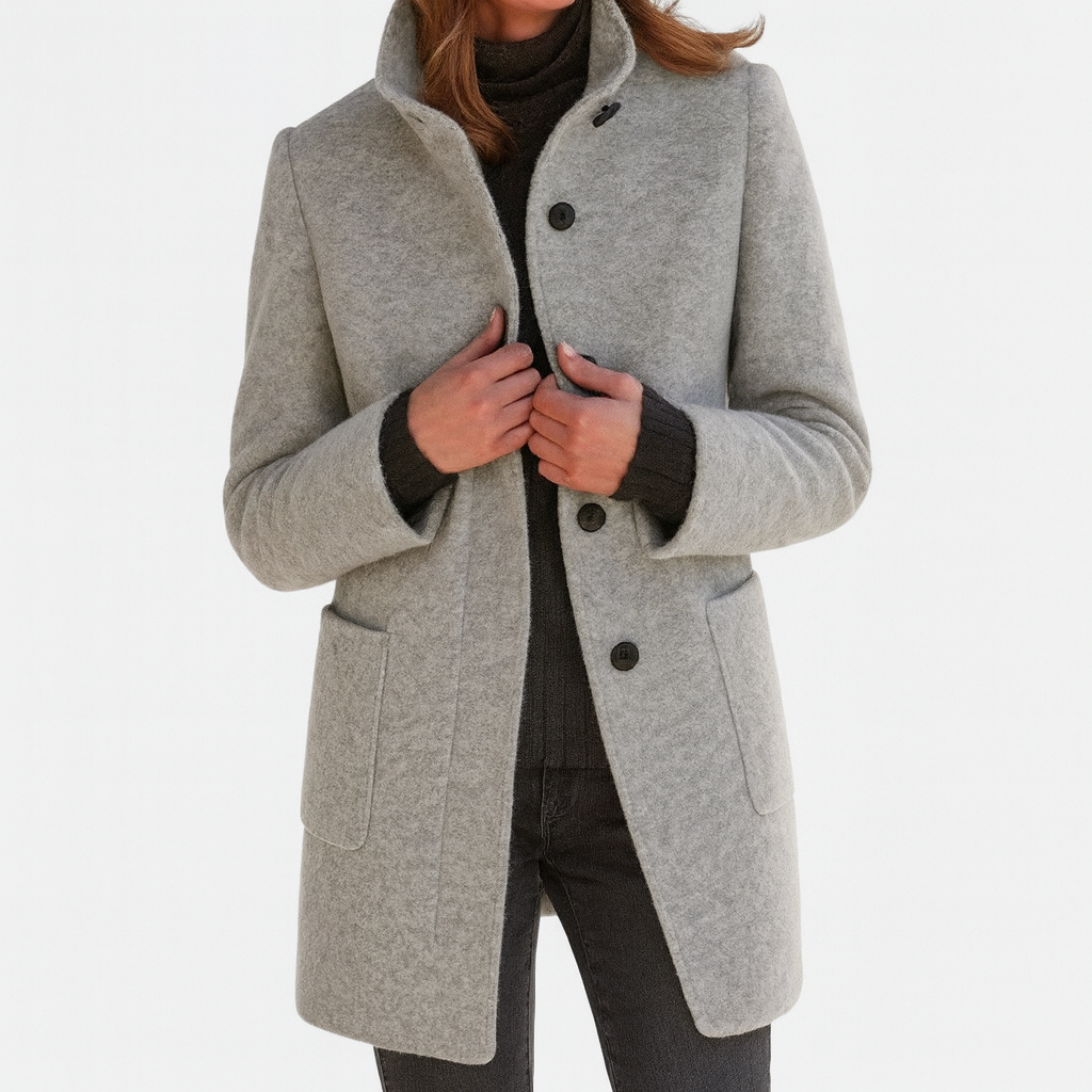 Leviana | Manteau pour femme à col montant