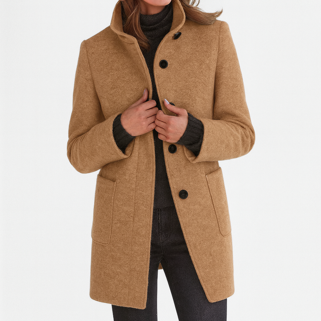 Leviana | Women's High Collar Coat