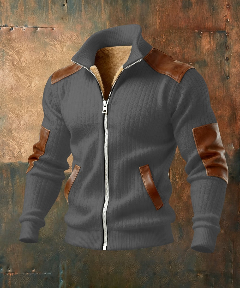 Silas | Ribbed Zip Jacket
