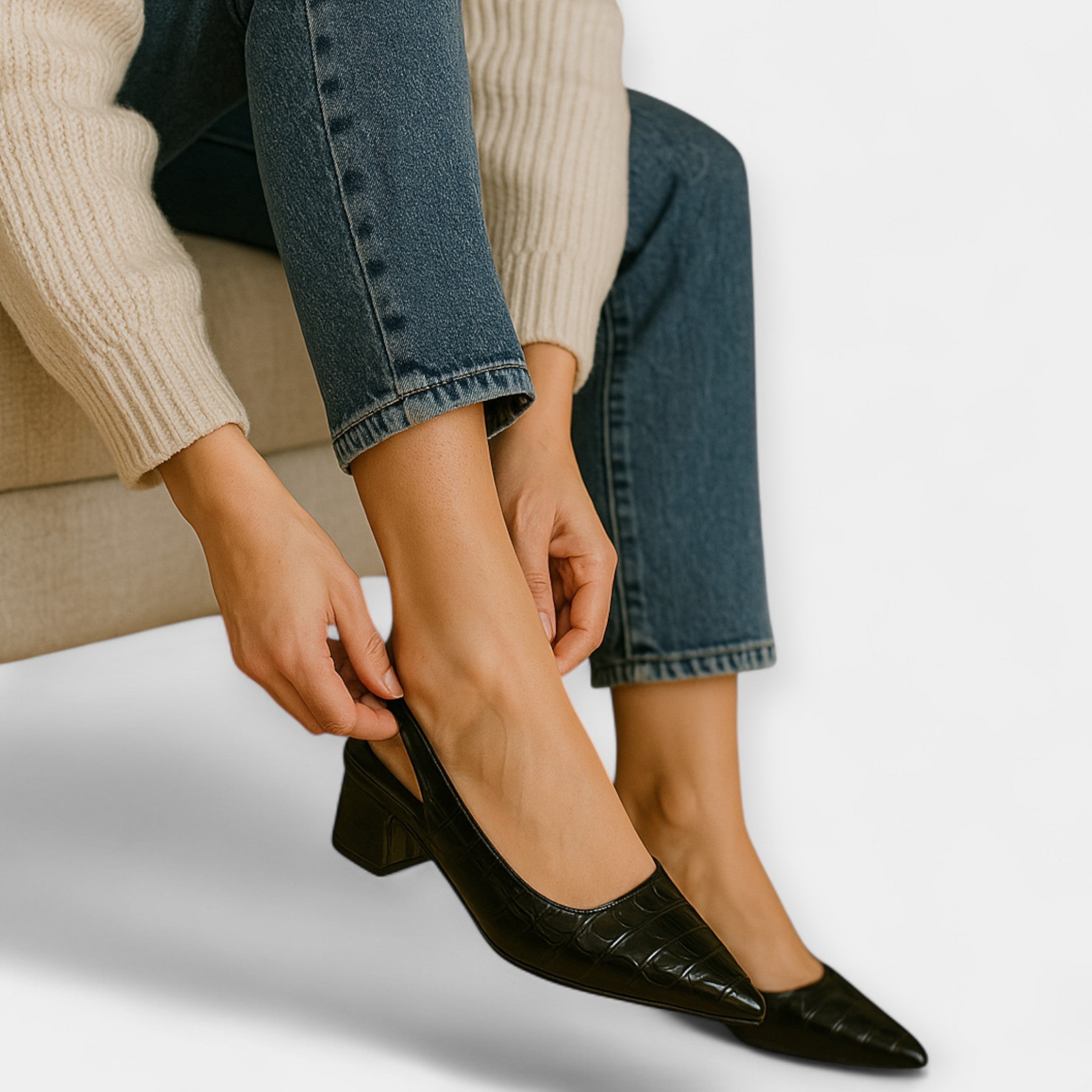 Escarpins avec Détails de Luxe