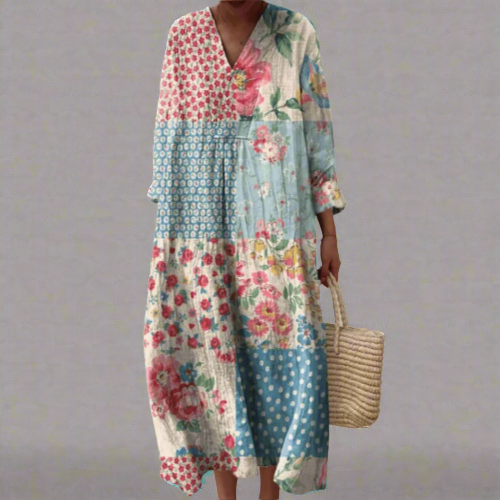 Jeanette | Robe géométrique élégante