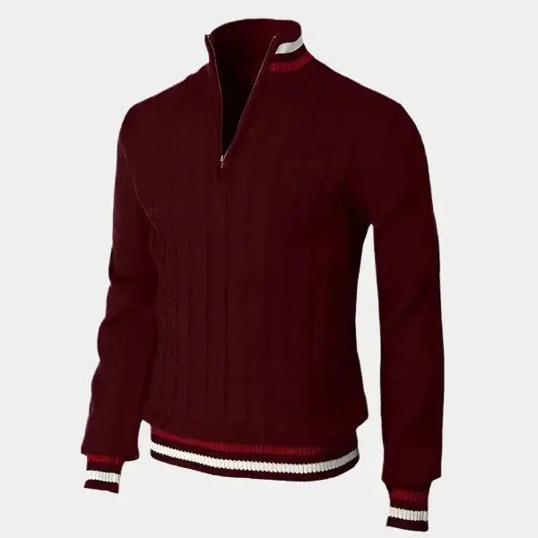 Basic Turtleneck and Zip Sweater - Leviana