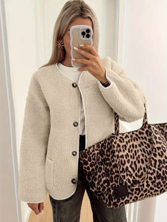 Lillia | La Veste en Fleece à Boutons