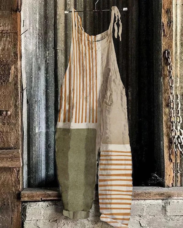 Combinaison Vintage à Jambes Larges - Style Sans Effort et Confort Toute la Journée pour Femmes