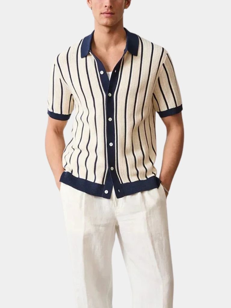 Atlantic Frame Knit Polo – Leviana
