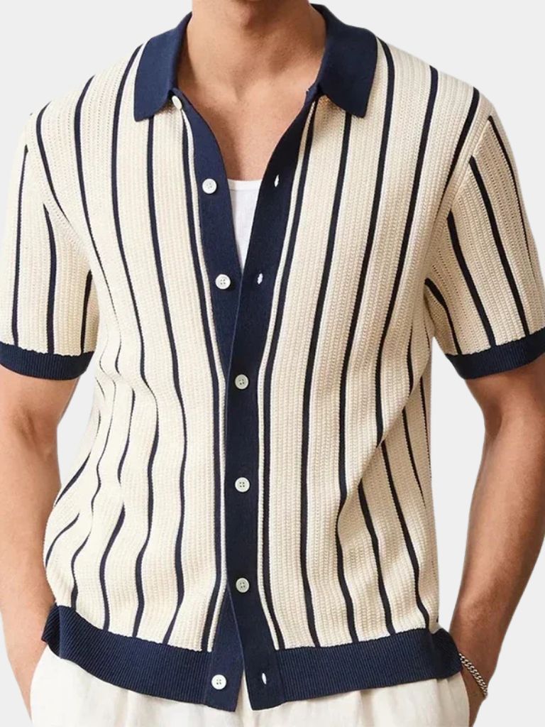 Atlantic Frame Knit Polo – Leviana