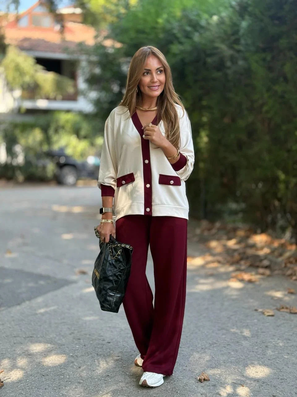 Madison Set – Button Cardigan & Relaxed Pants