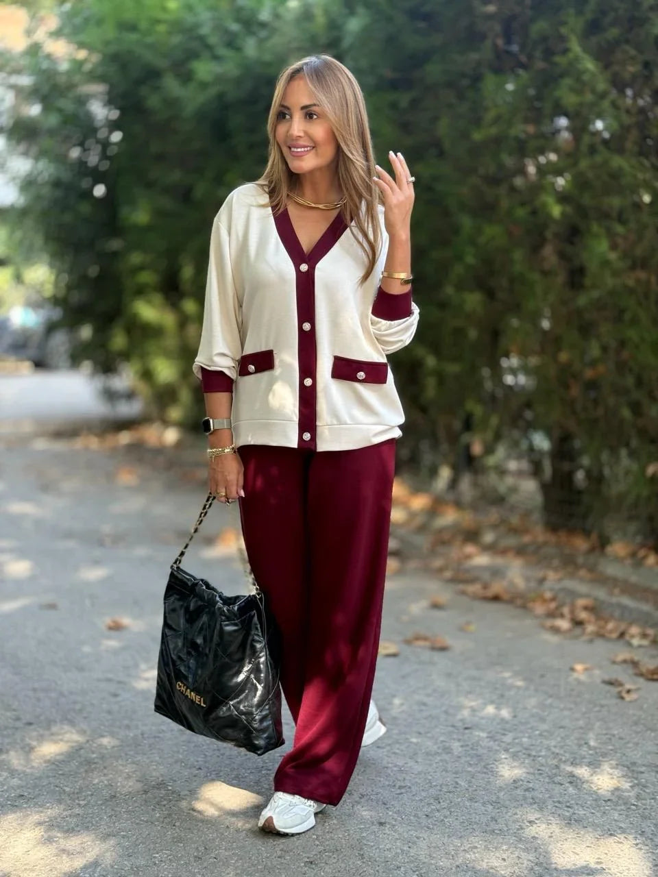 Madison Set – Button Cardigan & Relaxed Pants