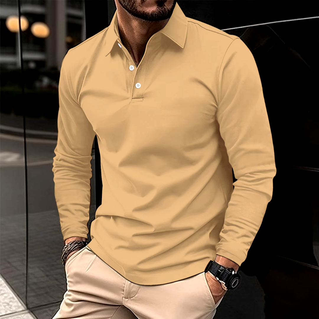 Vince™ | Casual Long-Sleeved Polo
