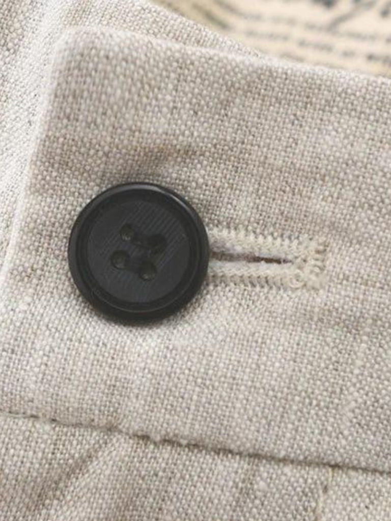 Horizon Blue Linen Shorts - Leviana