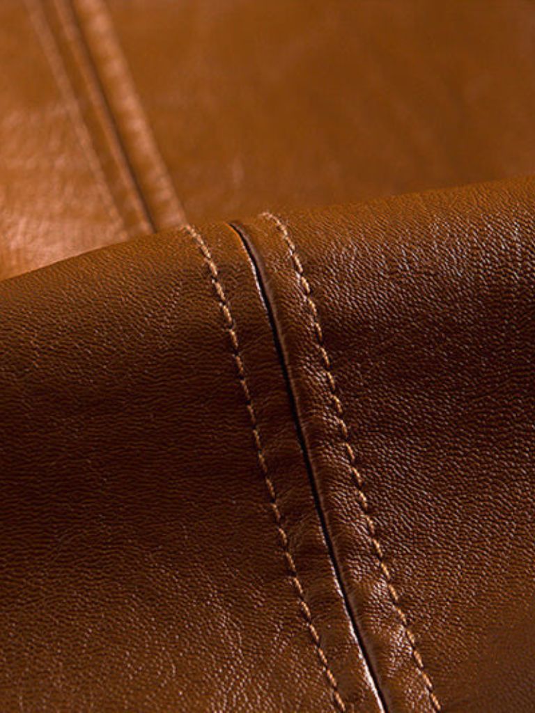 Leviana Bold Caramel Leather Jacket