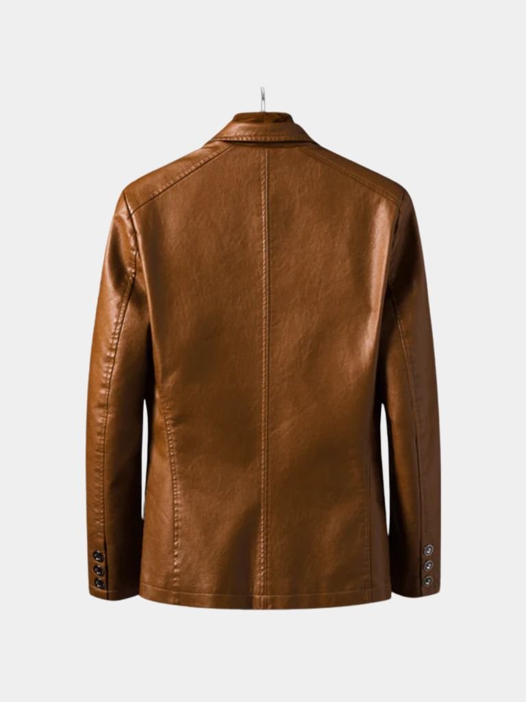 Leviana Bold Caramel Leather Jacket