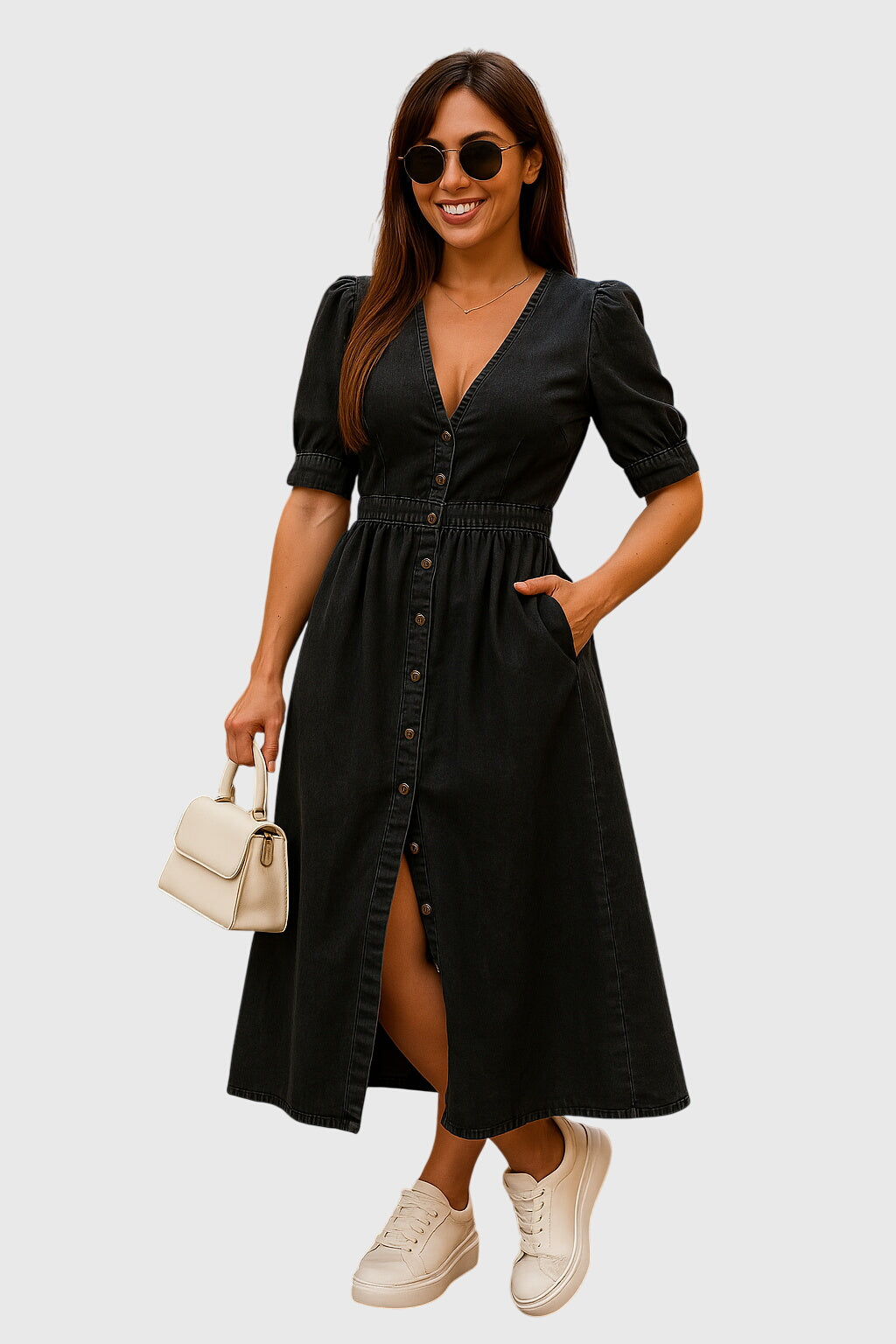 Jacqueline™ | Chic Denim Dress