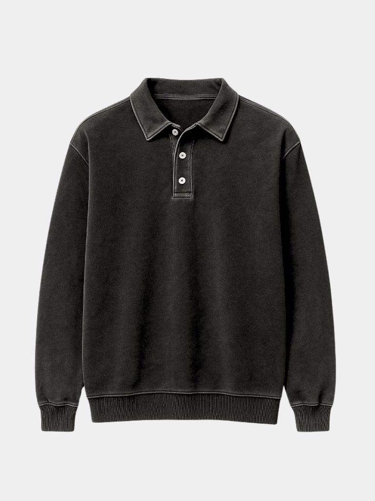 Canyon Mist Long Sleeve Polo – Leviana