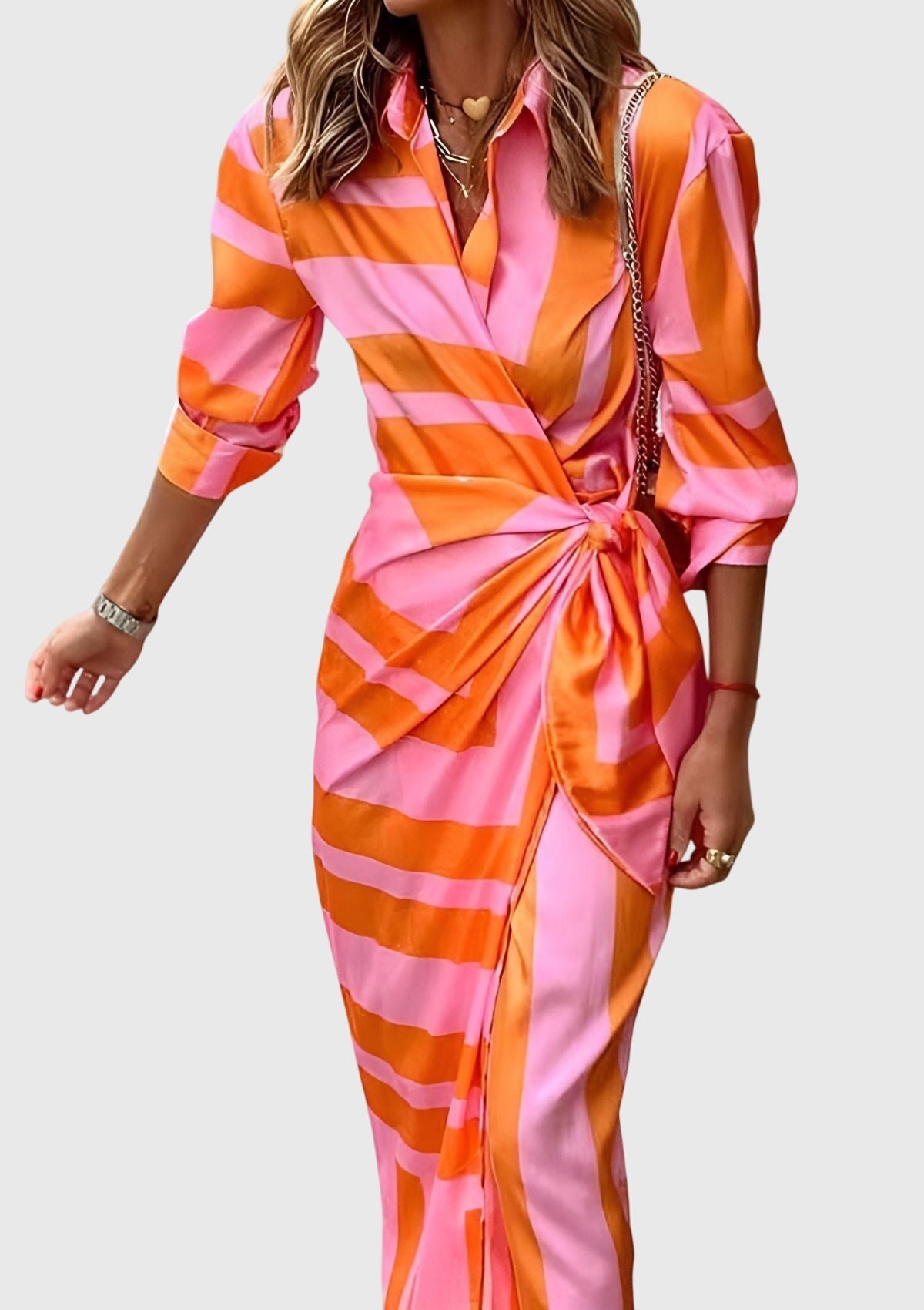 Everly™ | Stylish Printed Wrap Dress