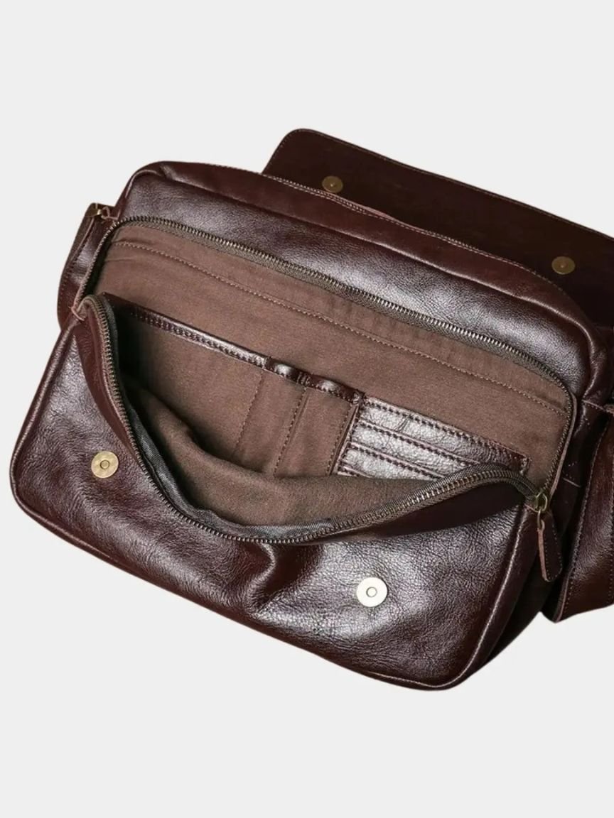 Leviana Timeless Leather Messenger Bag