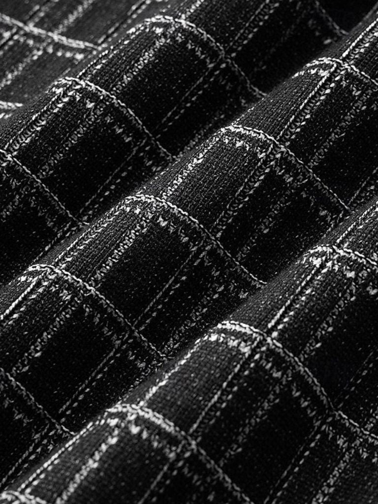 Classic Black Knit Polo - Leviana