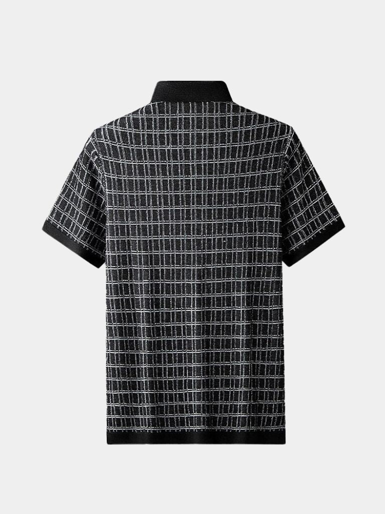 Classic Black Knit Polo - Leviana