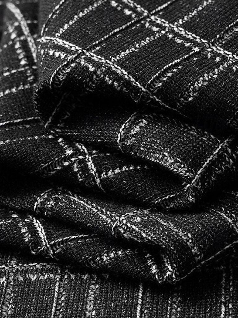 Classic Black Knit Polo - Leviana
