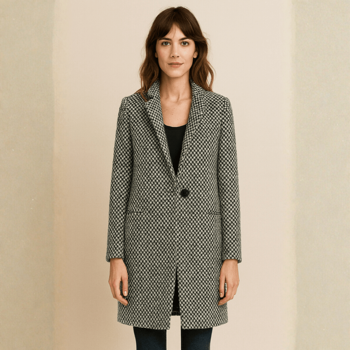 CLAUDIA - ELEGANT WOOL COAT FOR FALL AND WINTER