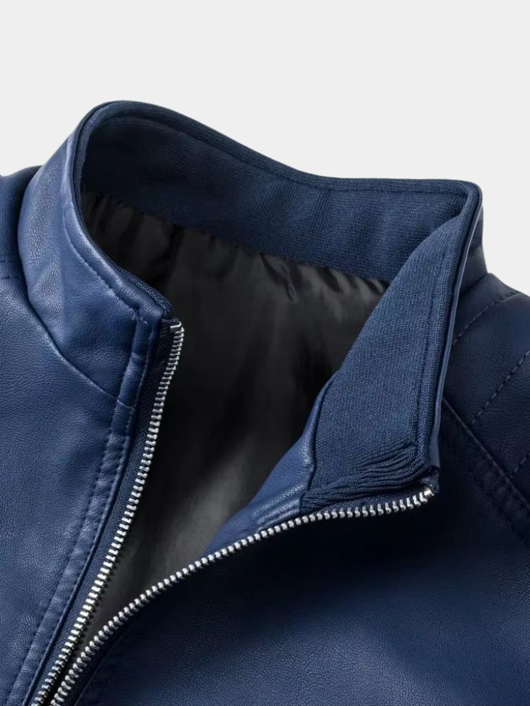 Leviana Crossed Leather Jacket