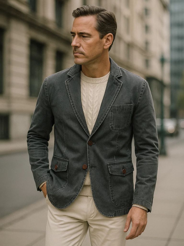 Leviana Covenant Denim Blazer Jacket