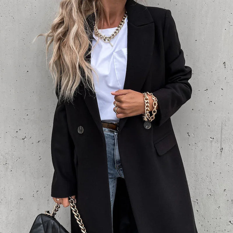 Leah - Classic Lapel Winter Coat