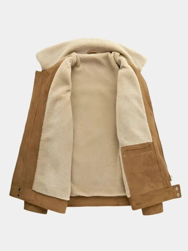 Leviana Essential Fleece Suede Jacket