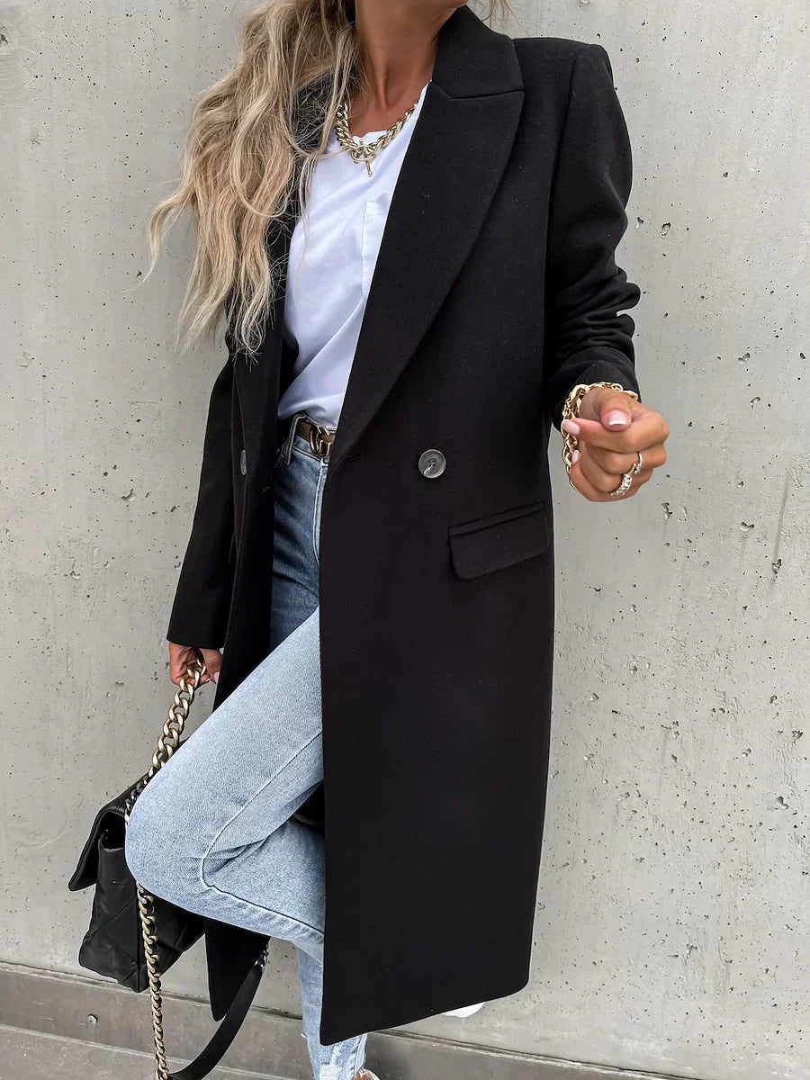 Leah - Classic Lapel Winter Coat